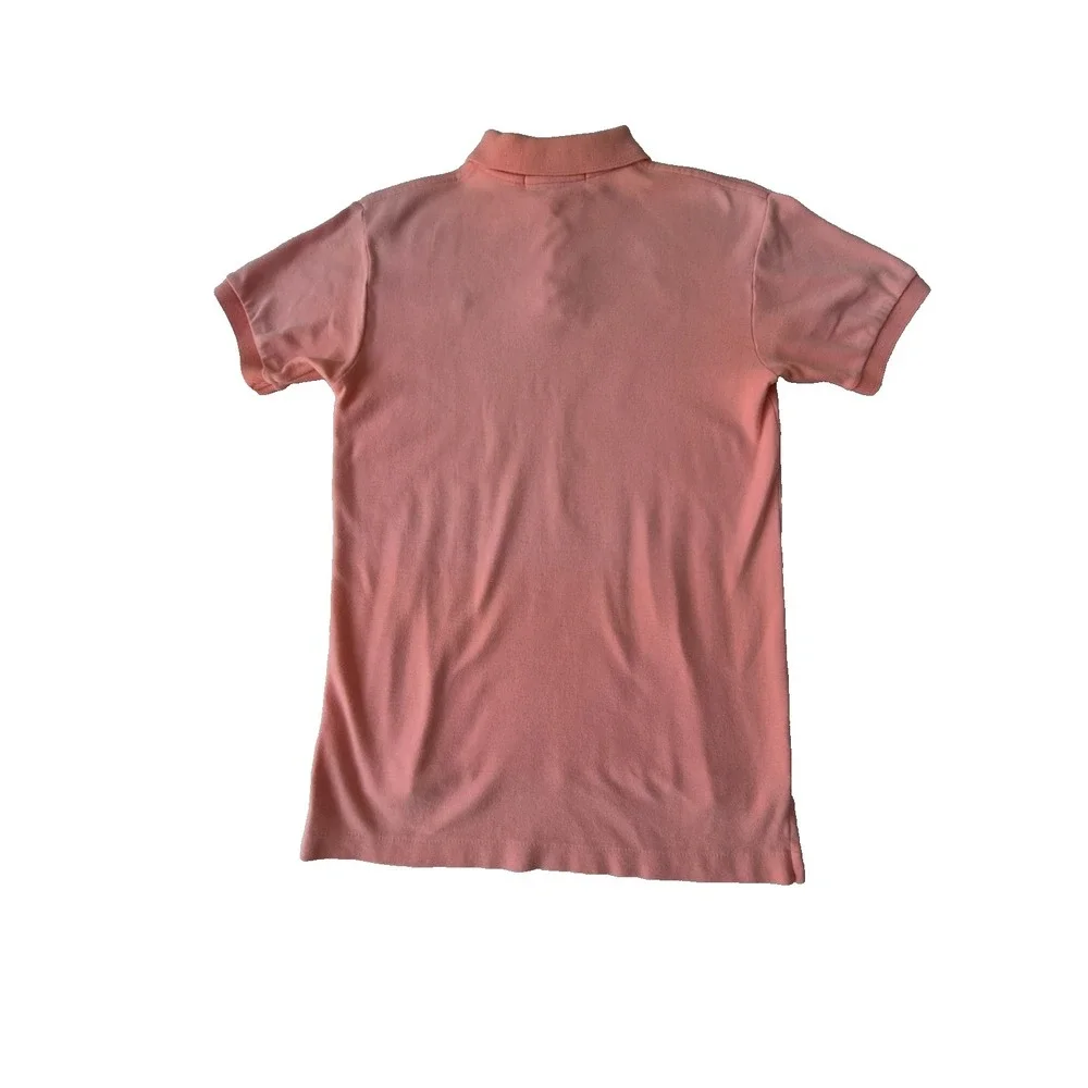 Polo Ralph Lauren Polo Shirt Mens M Pink Short Sleeve Pony Logo Cotton Classic‎